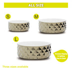 Chrome Effect Ceramic Pet Bowl - L (1600ml) - Additional Image 1