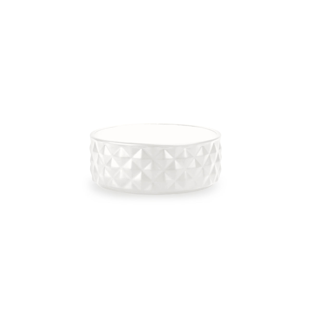 Classic White Ceramic Pet Bowl - S (450ml)