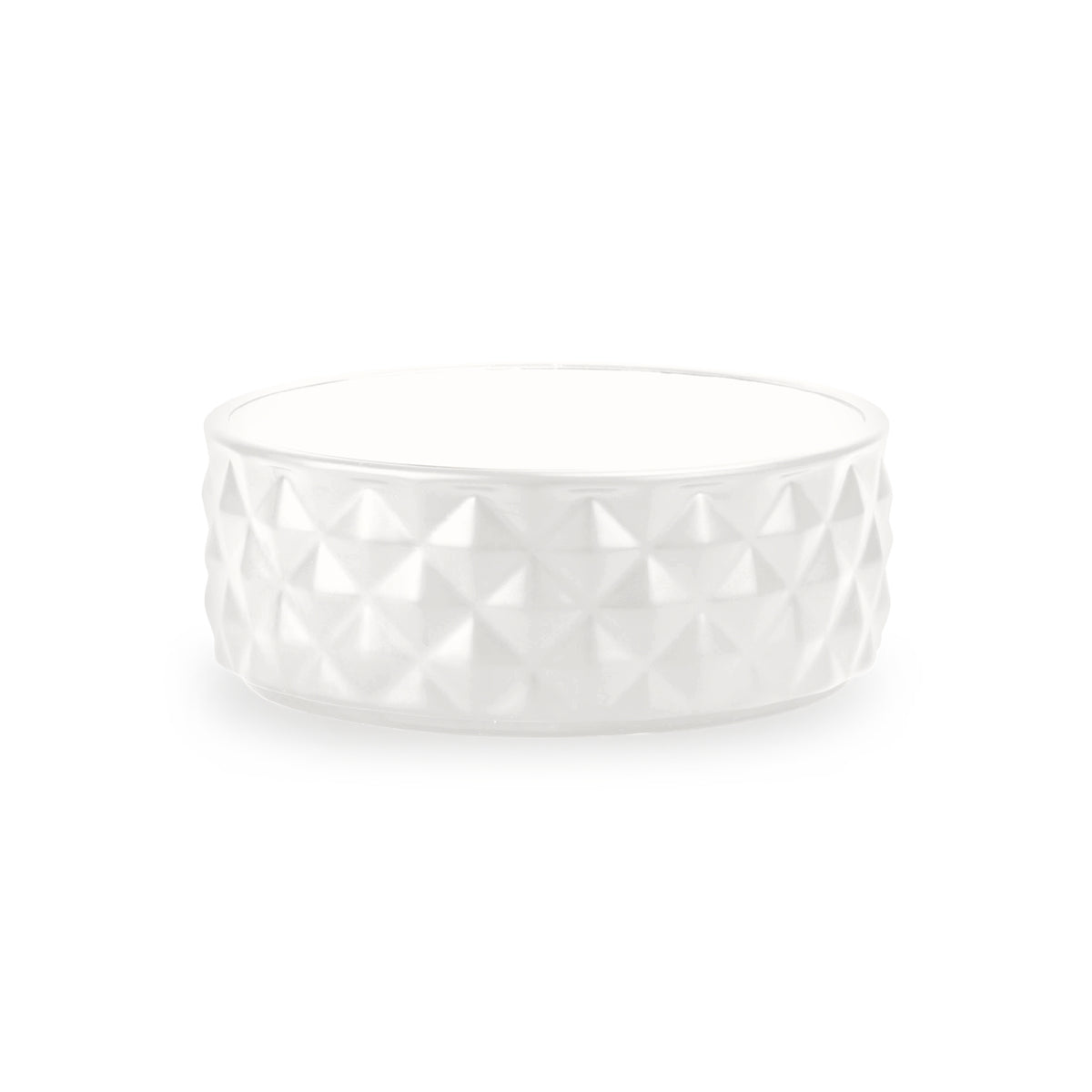 Classic White Ceramic Pet Bowl - M (880ml)