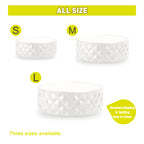Classic White Ceramic Pet Bowl - L (1600ml) - Additional Image 1