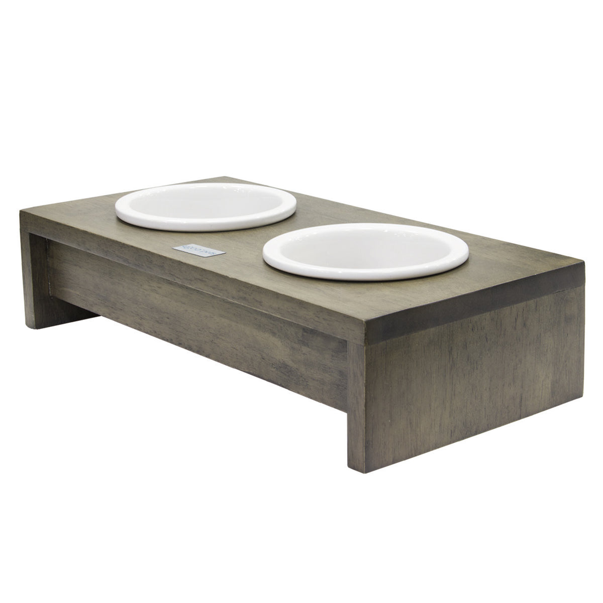 Rubberwood Double Diner with Ceramic Bowls - L (2000ml)