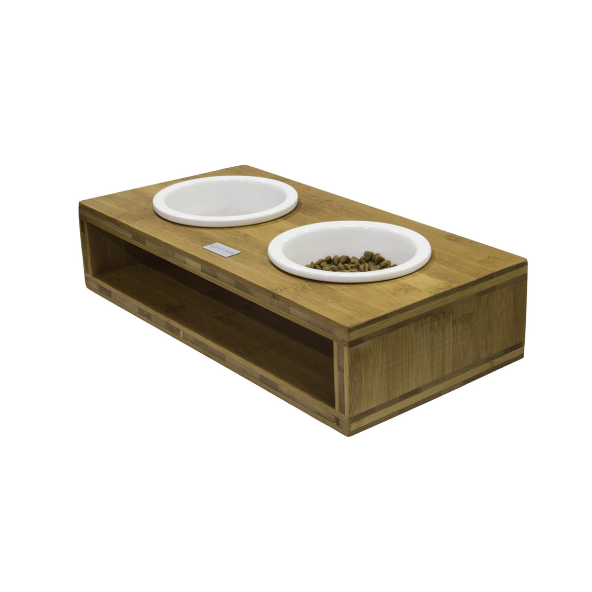 Bamboo Double Diner with Ceramic Bowls - S (600ml)