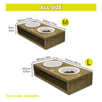 Bamboo Double Diner with Ceramic Bowls - L (2000ml) - Additional Image 1