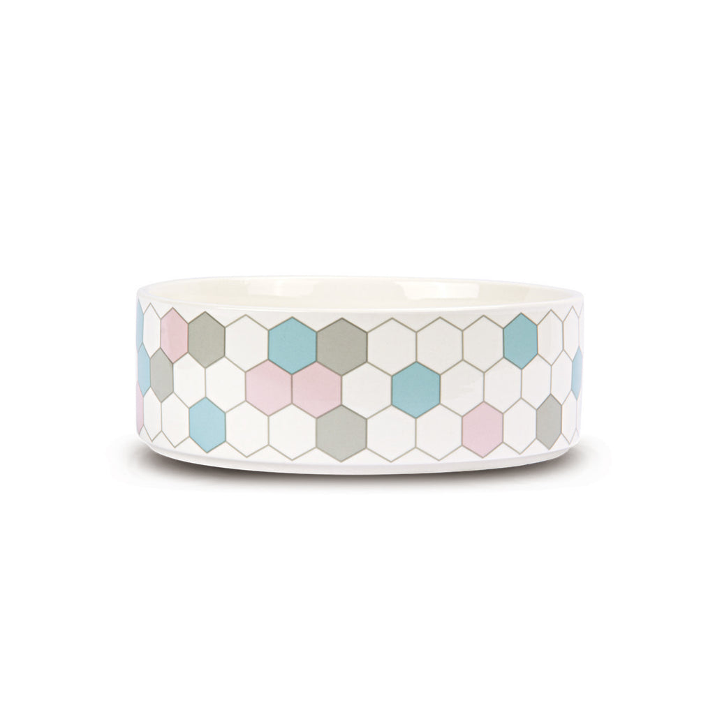 Patterned Ceramic Pet Bowl - M (950ml) - Additional Image 1