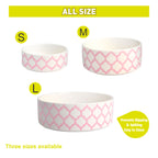 Patterned Ceramic Pet Bowl - L (1500ml) - Additional Image 1