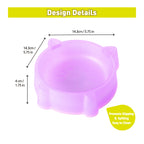 Plastic Cat Bowl 300ml Purple - Additional Image 1