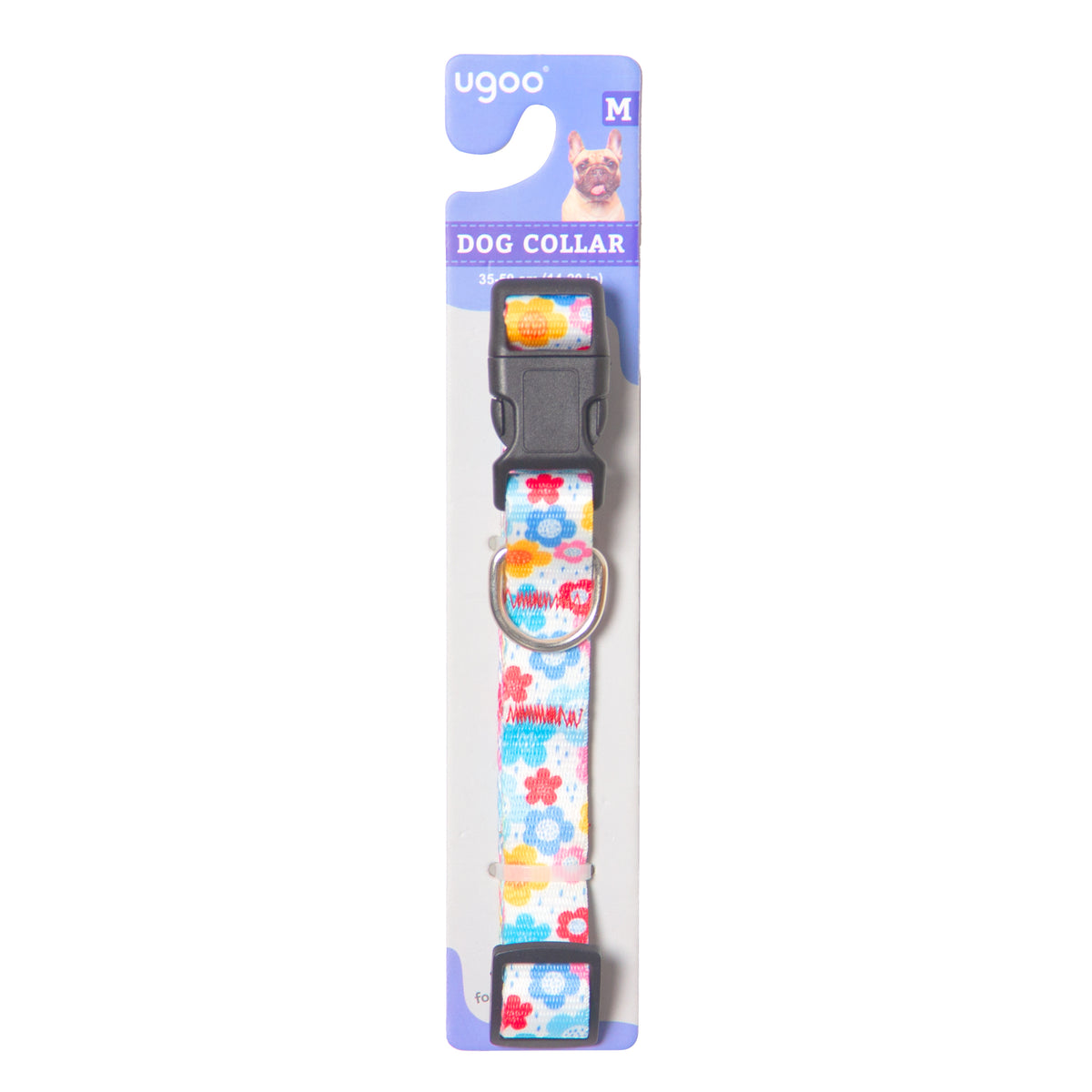 Adjustable Floral Dog Collar - M