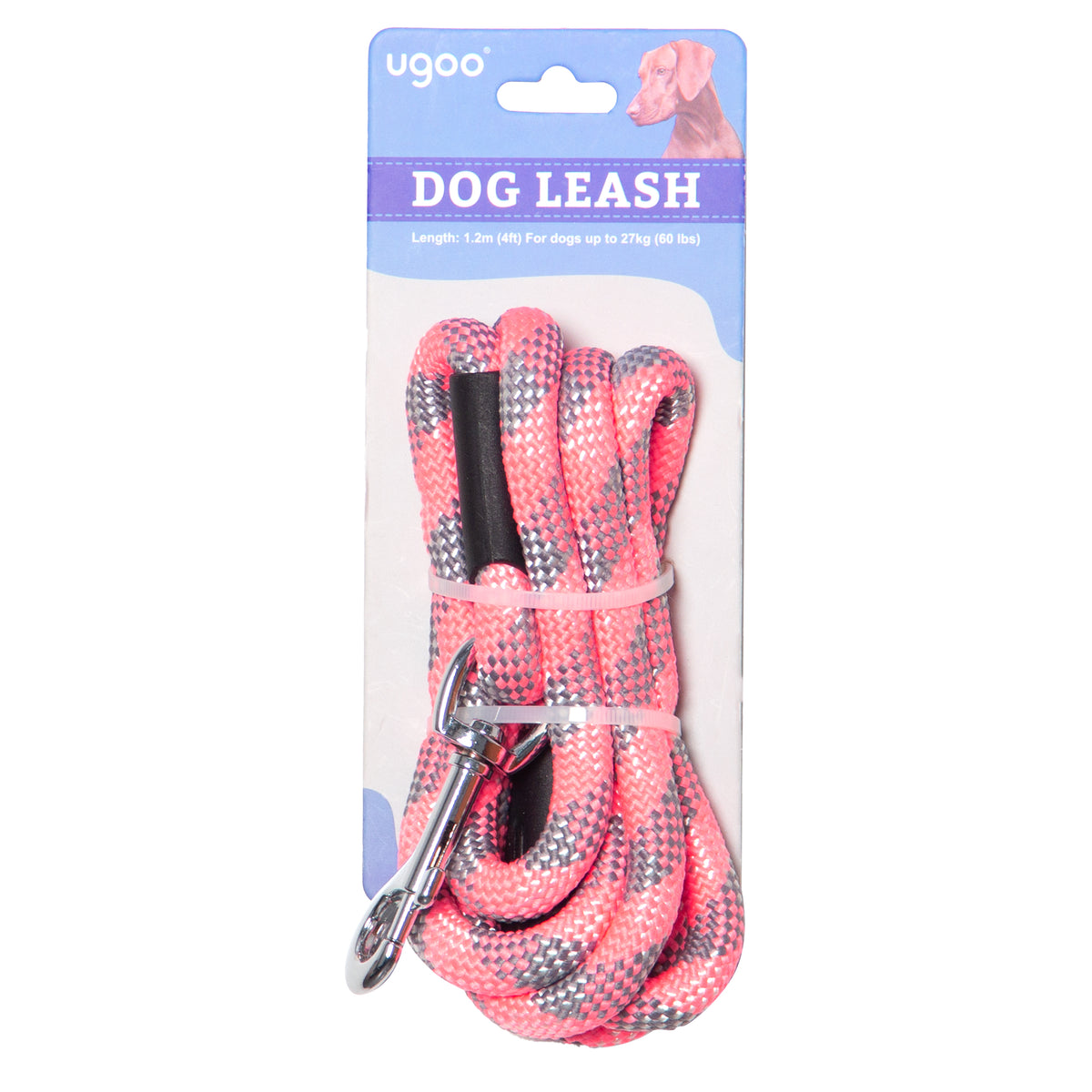 Rope Dog Leash 48in - Pink