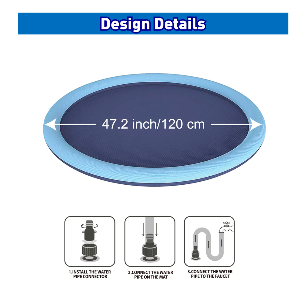 Cooling Sprinkler Mat for Dogs - Additional Image 1