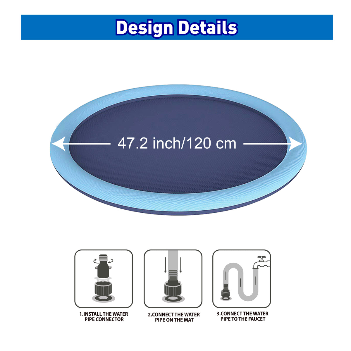 Cooling Sprinkler Mat for Dogs - Additional Image 1