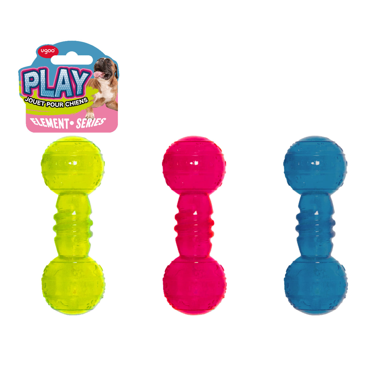 TPR Dumbbell 3 Assorted - 16cm