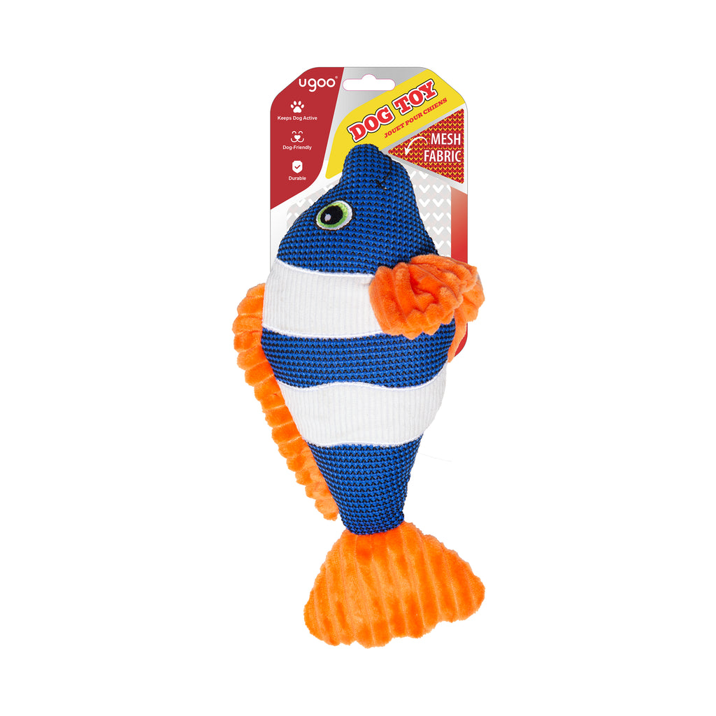 Mesh Plush Clownfish (Orange/Blue Assorted) - Additional Image 1