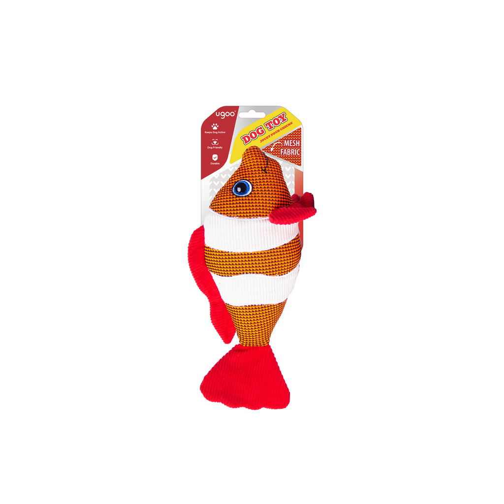 Mesh Plush Clownfish (Orange/Blue Assorted)