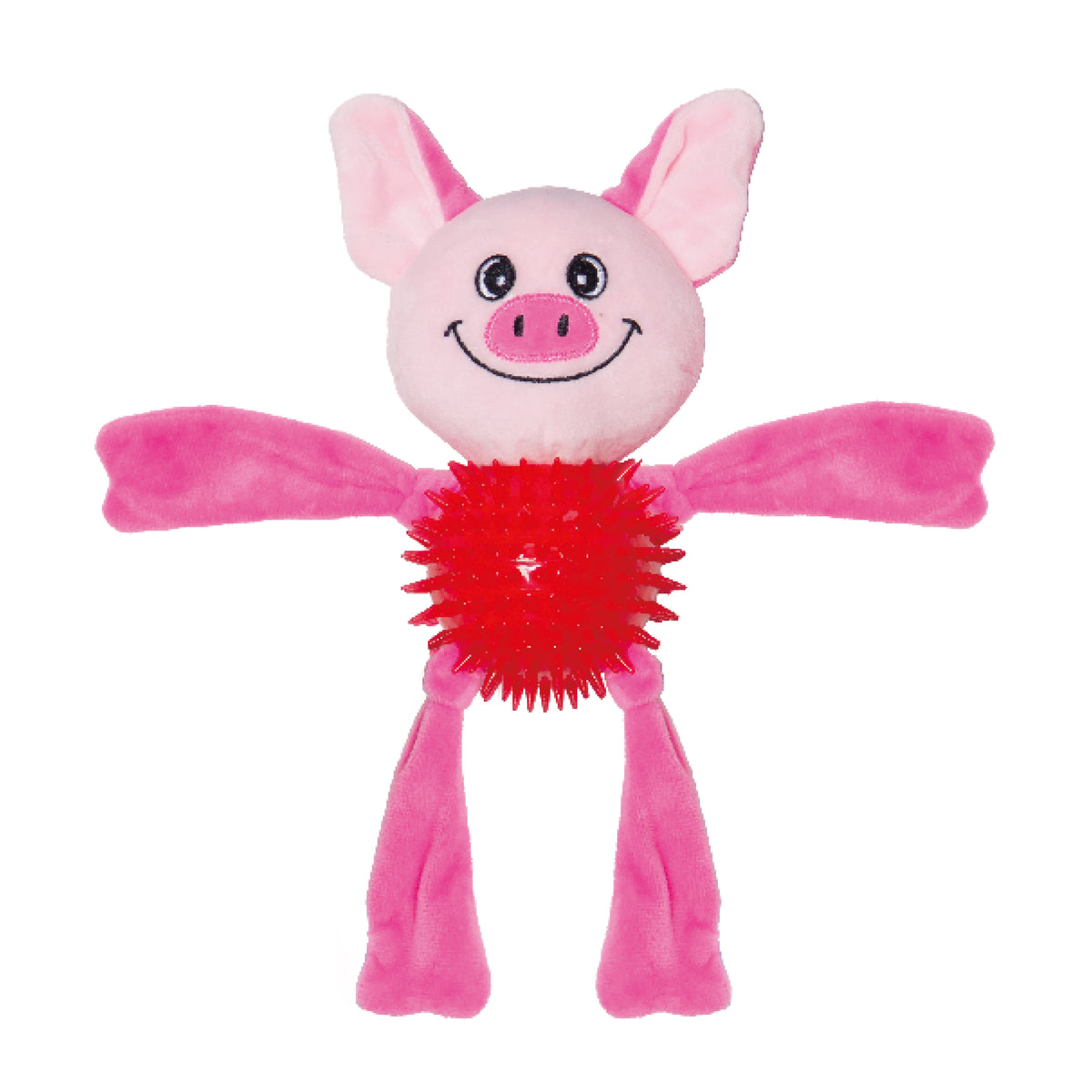 Spiky TPR Body Plush Pig