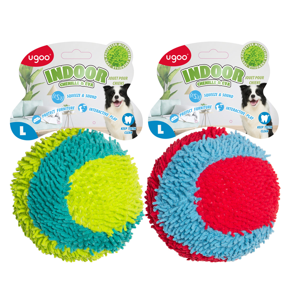 Foam Squeaky Ball 2 Assorted - L