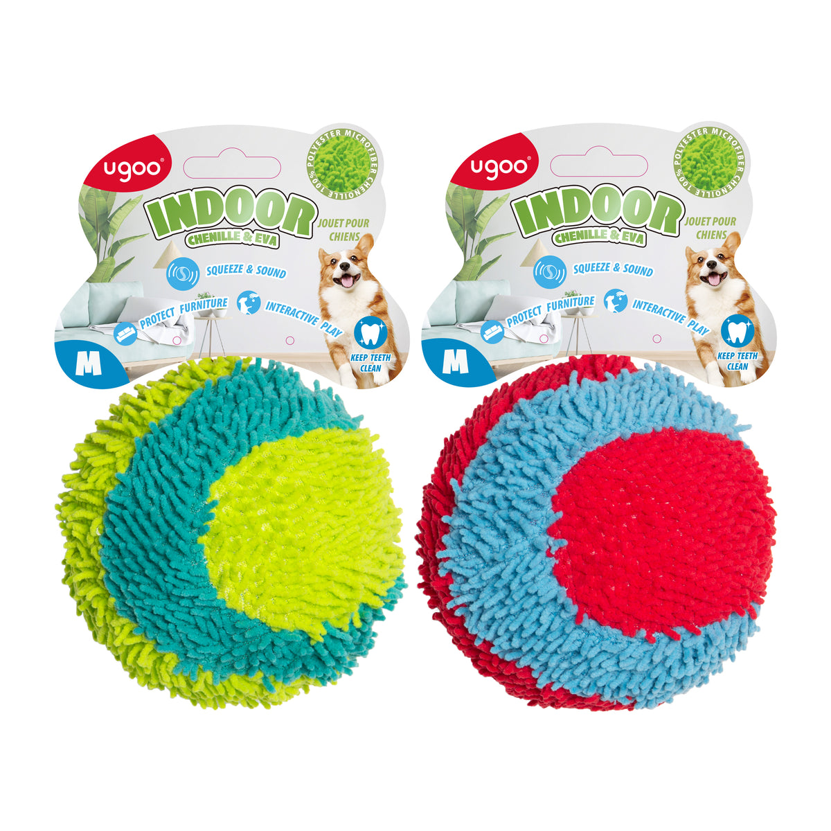 Foam Squeaky Ball 2 Assorted - M
