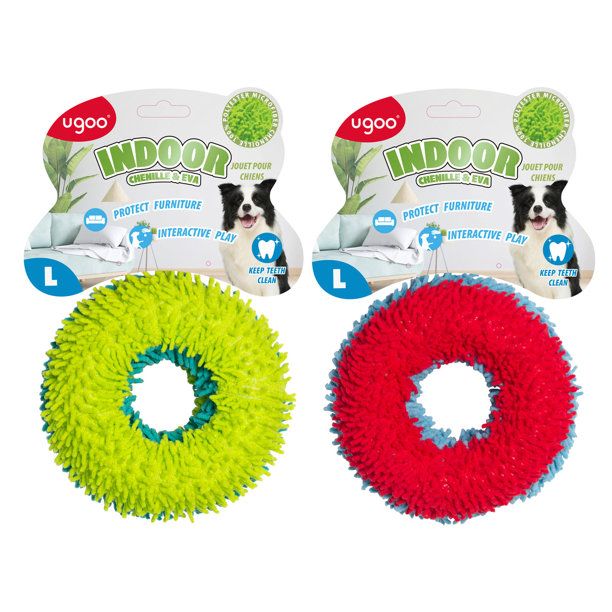 Foam Squeaky Ring 2 Assorted - L