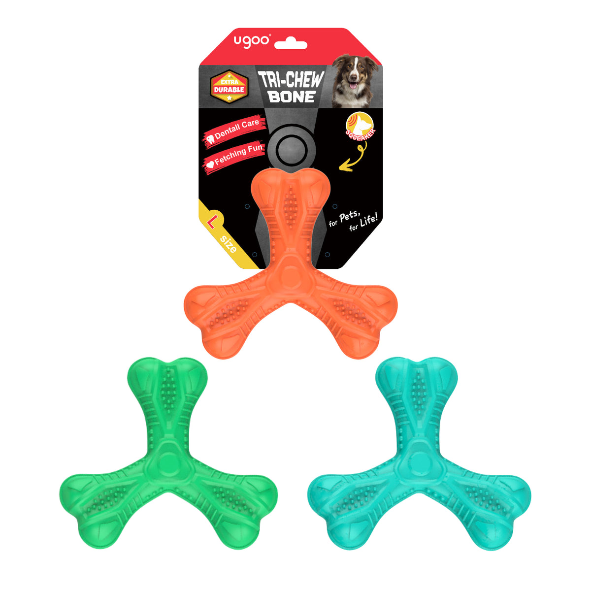 TPR Tri-Boomerang 3 Assorted - L