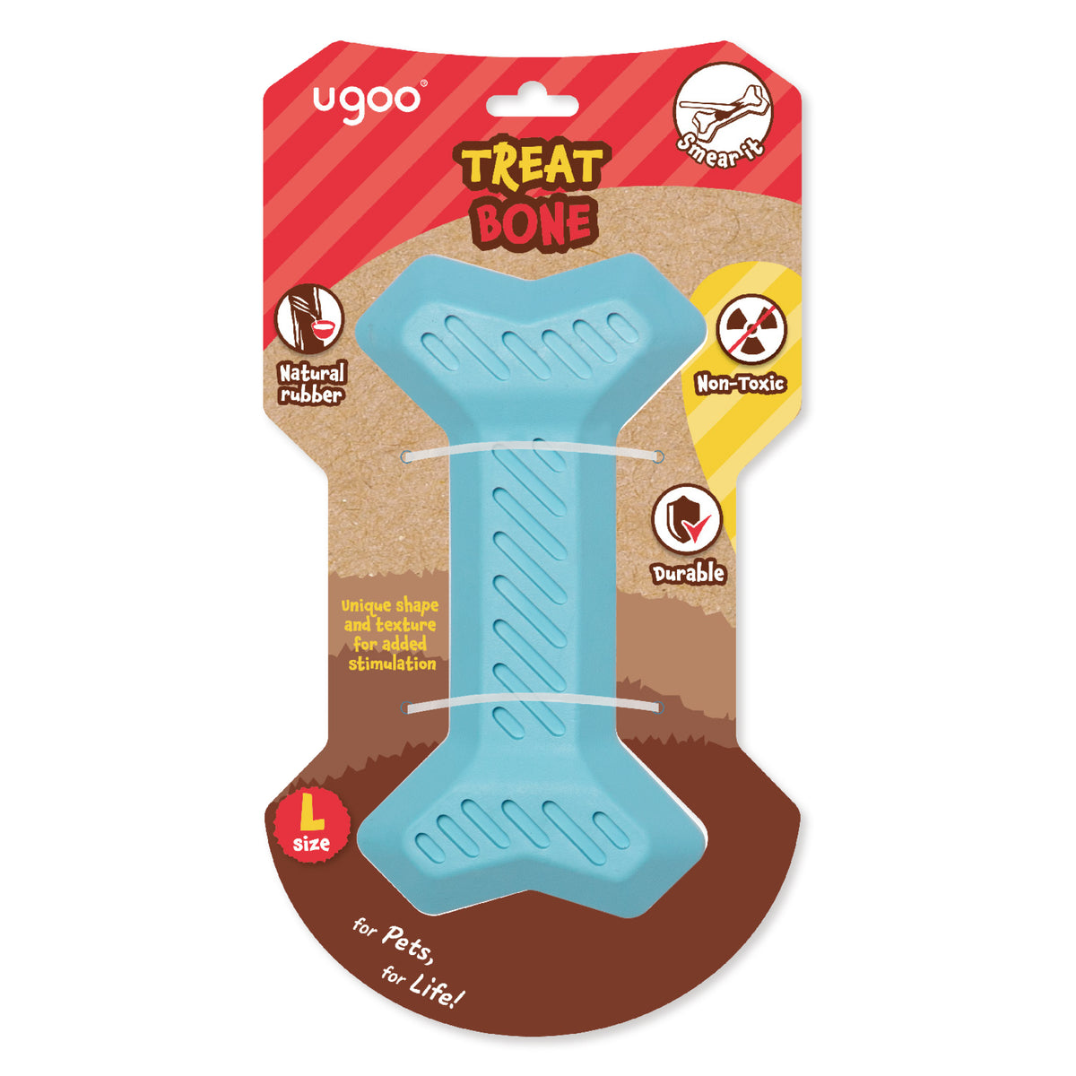 Rubber Dispenser Bone - L