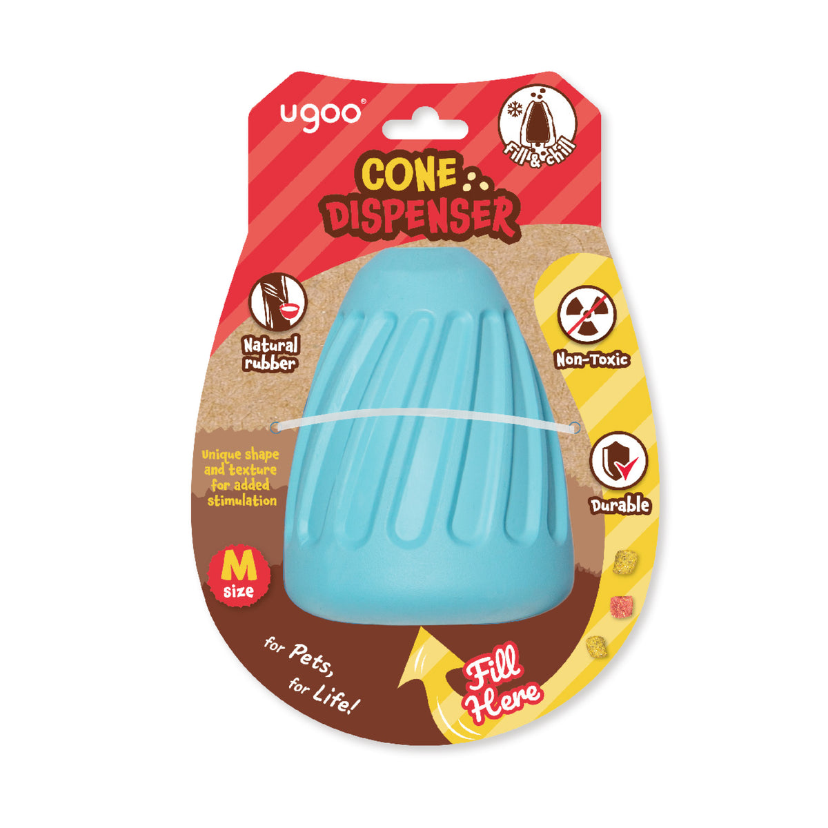 Rubber Dispenser Hazelnut - M
