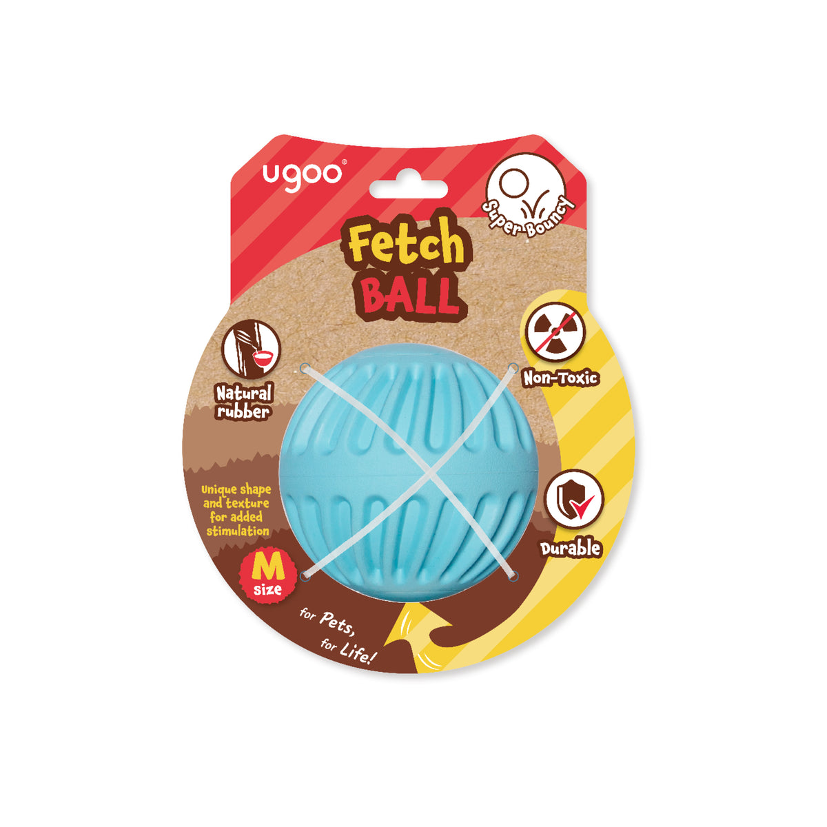 Rubber Fetch Ball - M