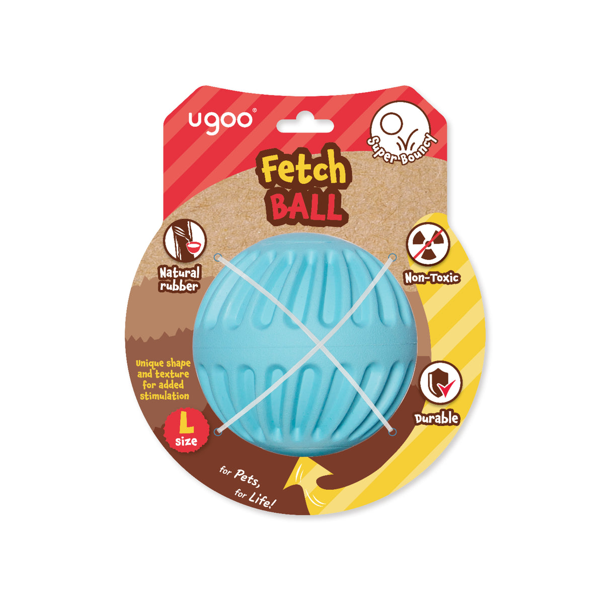 Rubber Fetch Ball - L