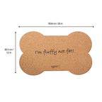 Pet Cork Feeding Mat Bone - Additional Image 1