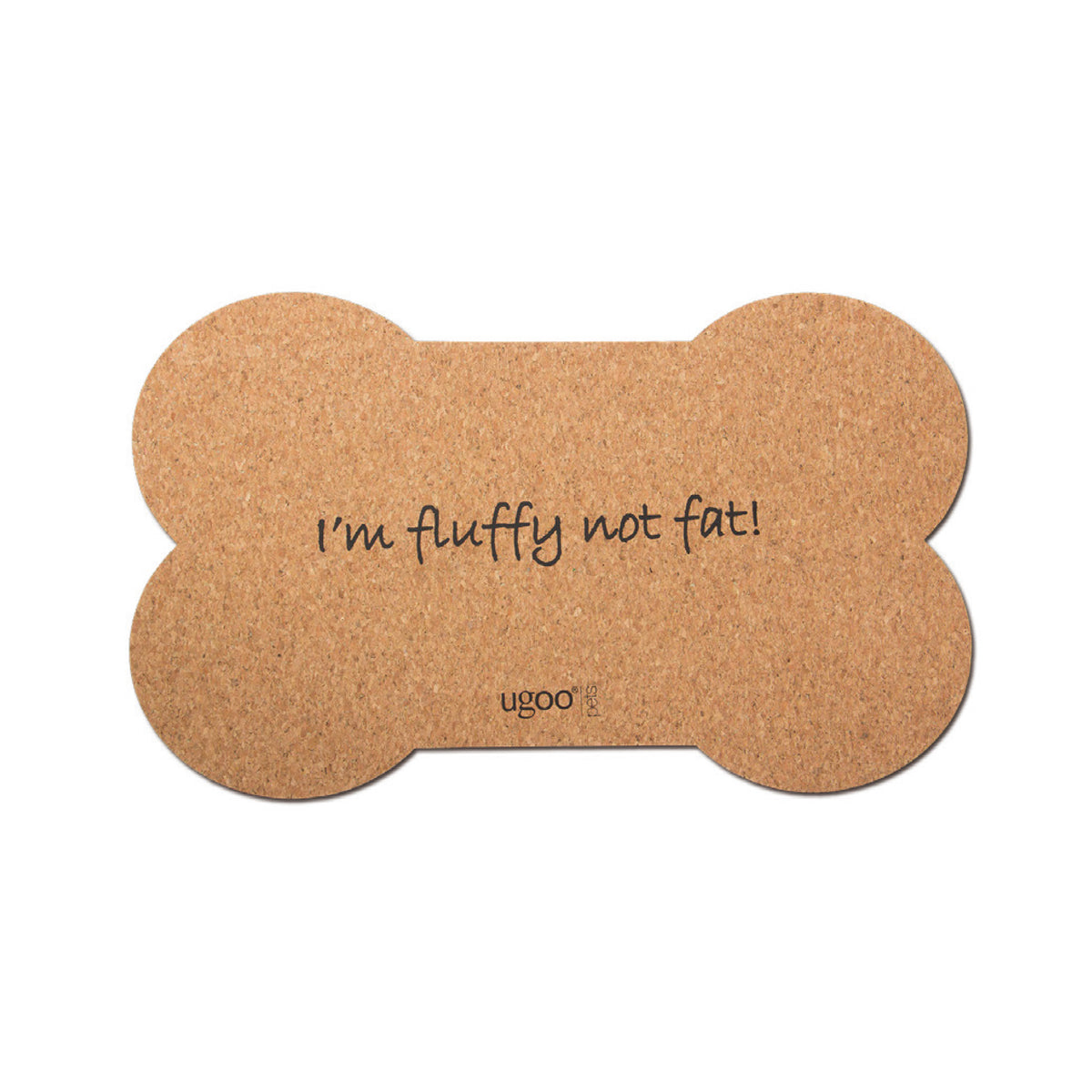 Pet Cork Feeding Mat Bone