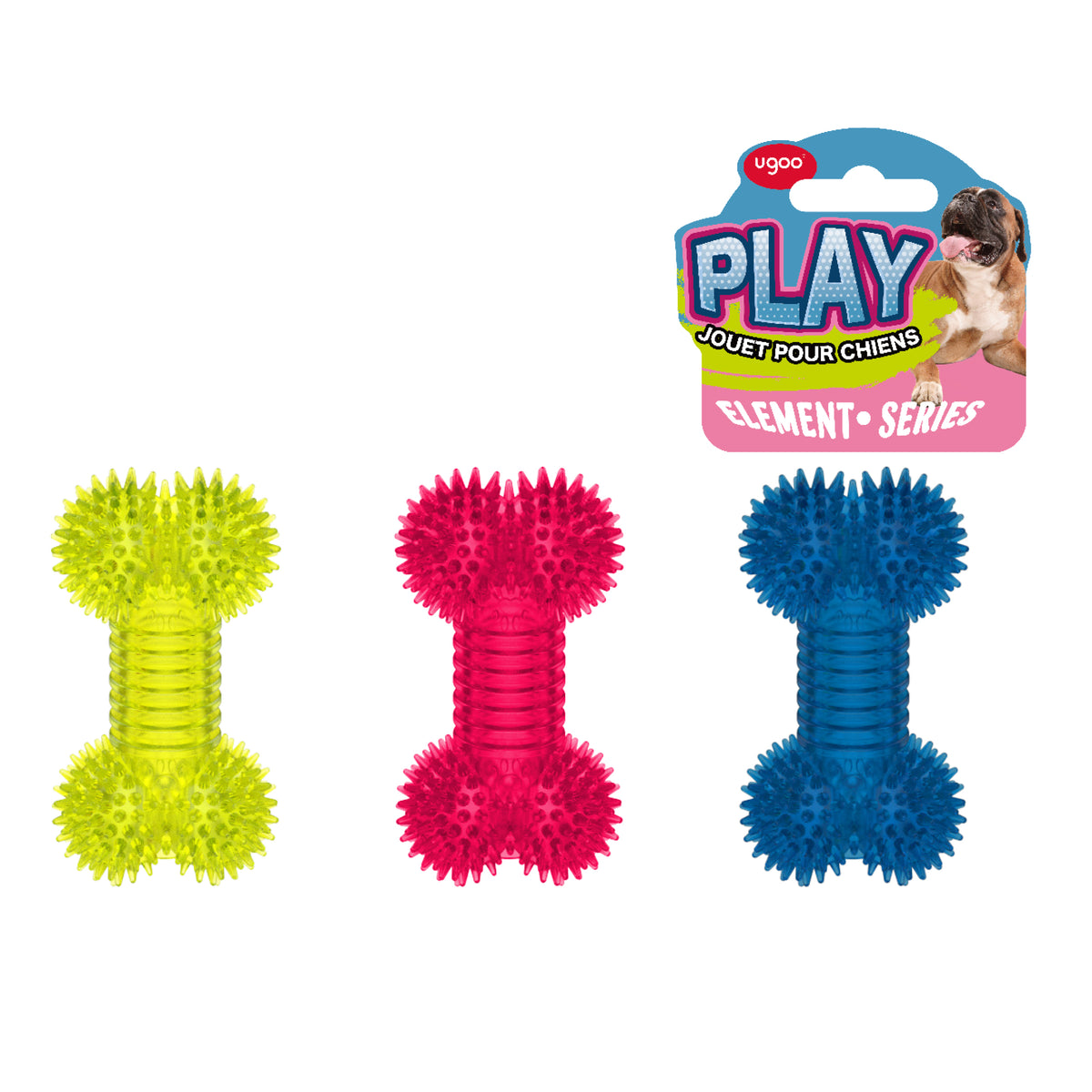 TPR Spiky Bone 3 Assorted - M