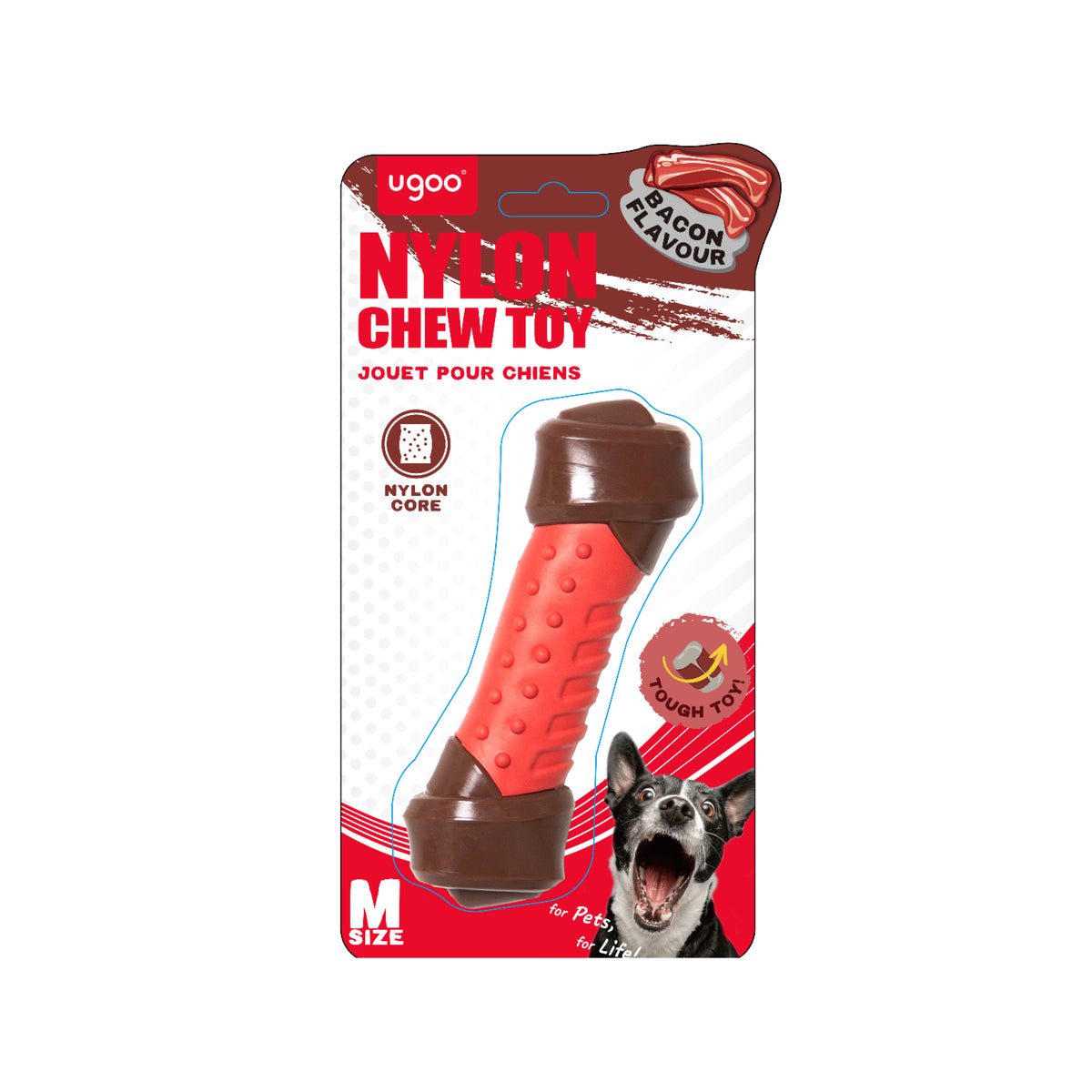 Nylon & TPR Bone Chew Toy - M