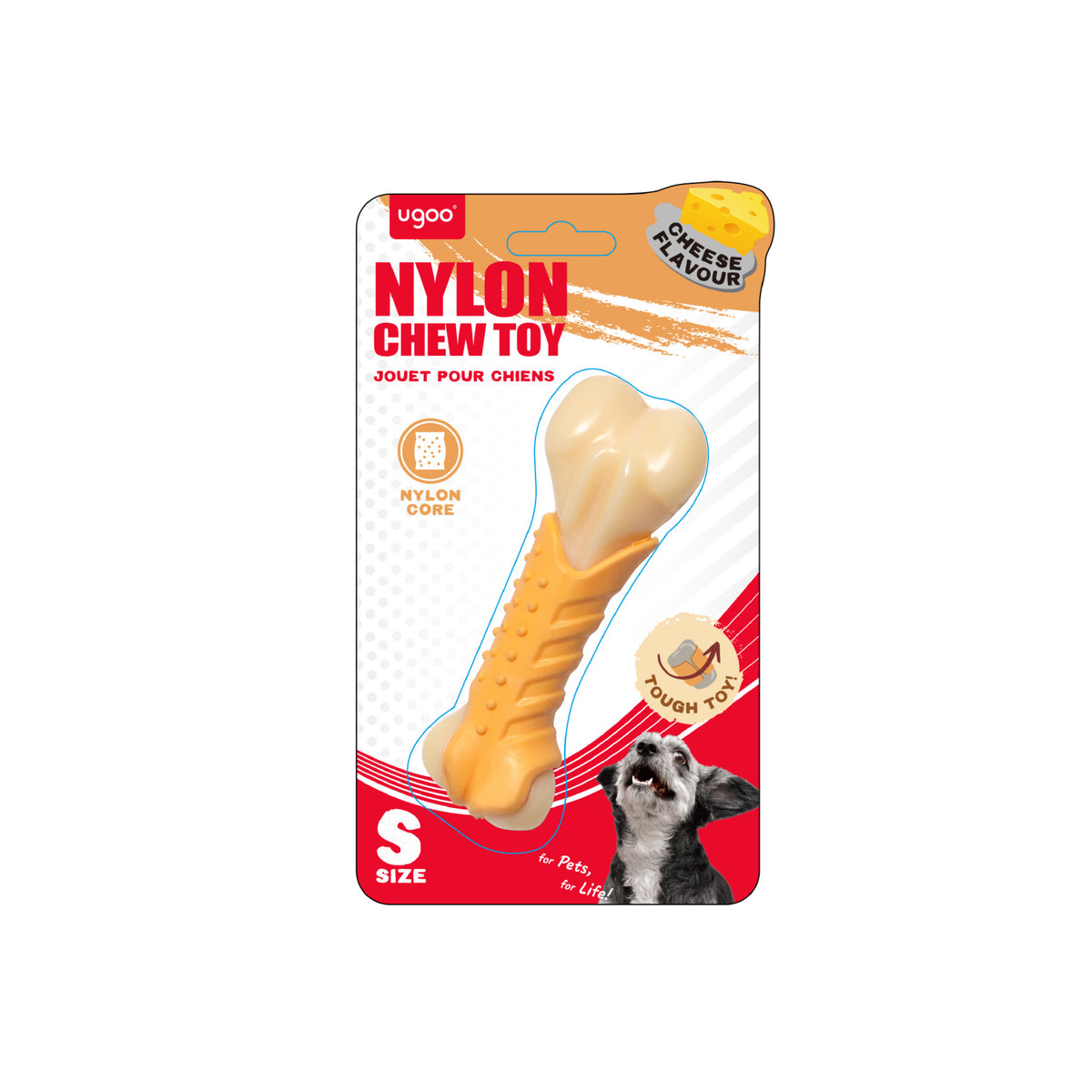 Nylon & TPR Bone Chew Toy - S