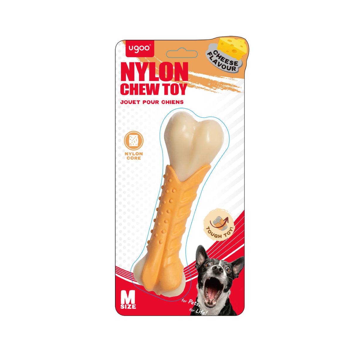 Nylon & TPR Bone Chew Toy - M