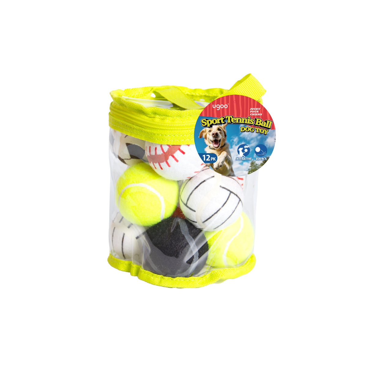 Sport Tennis Ball Dog Toy 12pk