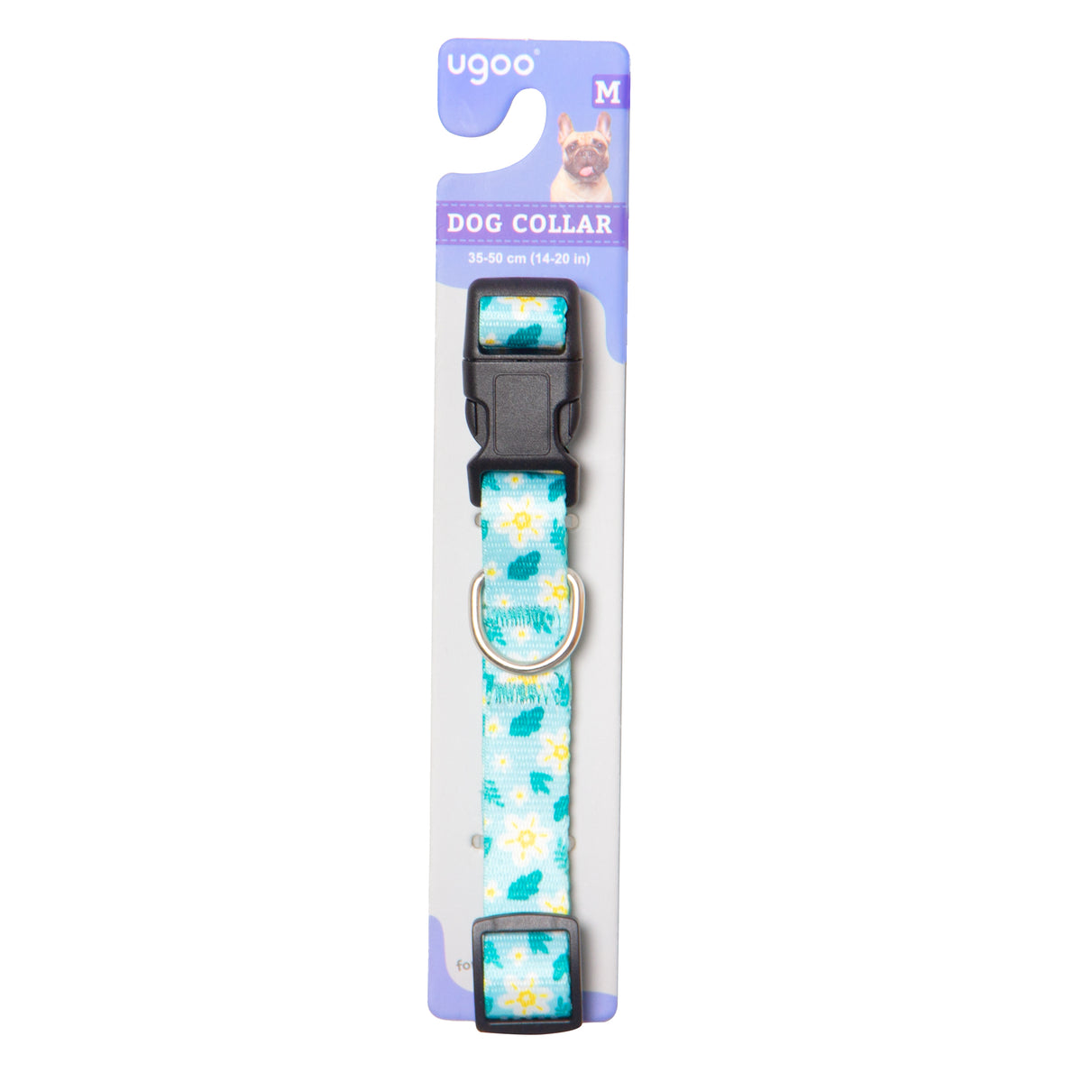 Adjustable Floral Dog Collar - M