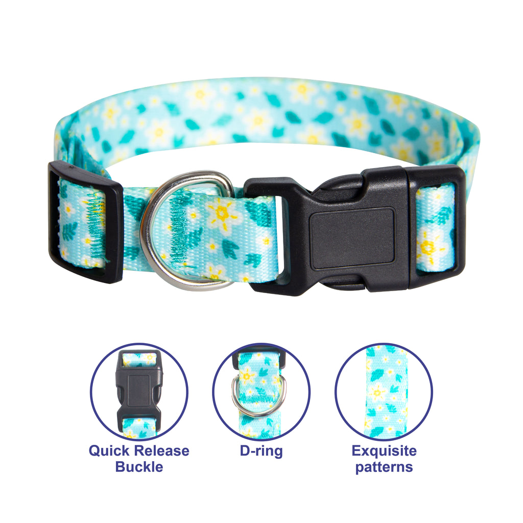 Adjustable Floral Dog Collar - L - Additional Image 1