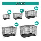 Double Door Folding Dog Crate - 42in - Additional Image 2