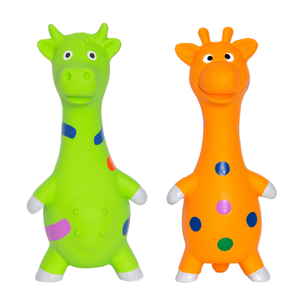 Latex Toy Cow & Giraffe Assorted