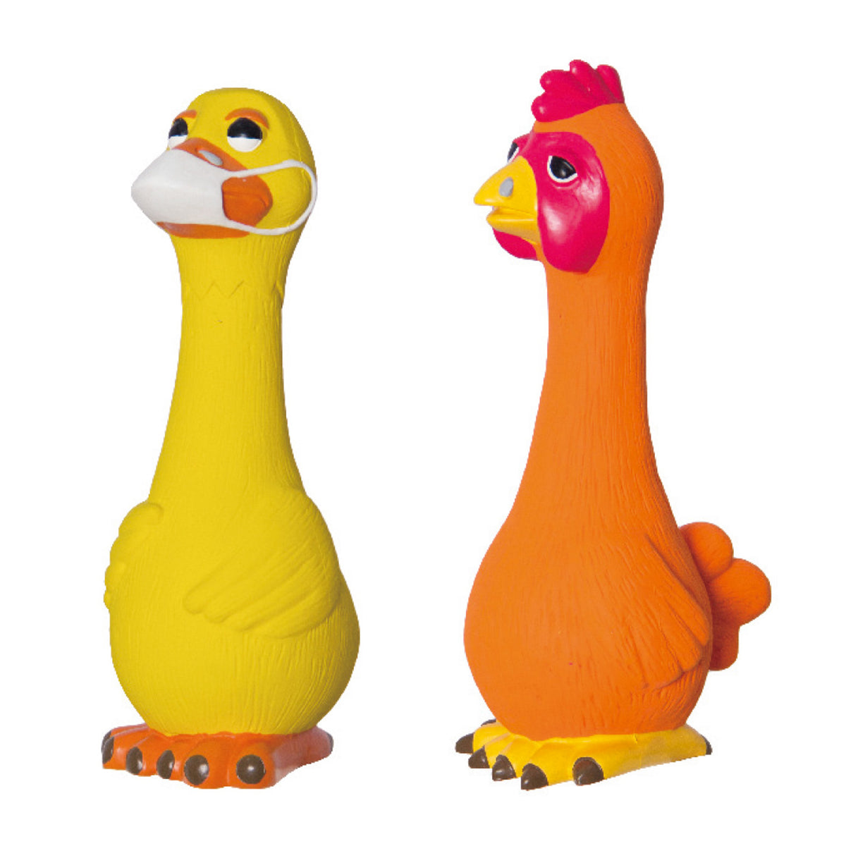 Latex Toy Chicken & Duck Assorted
