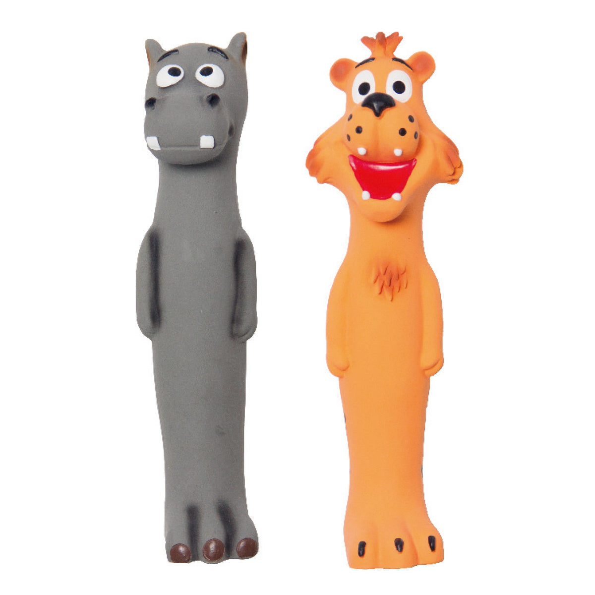 Latex Toy Hippo & Leopard Assorted