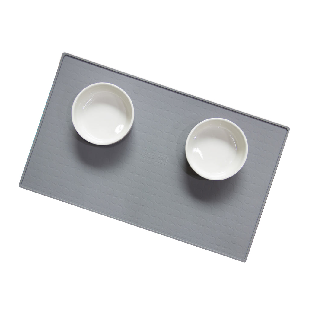Pet Silicone Feeding Mat Grey