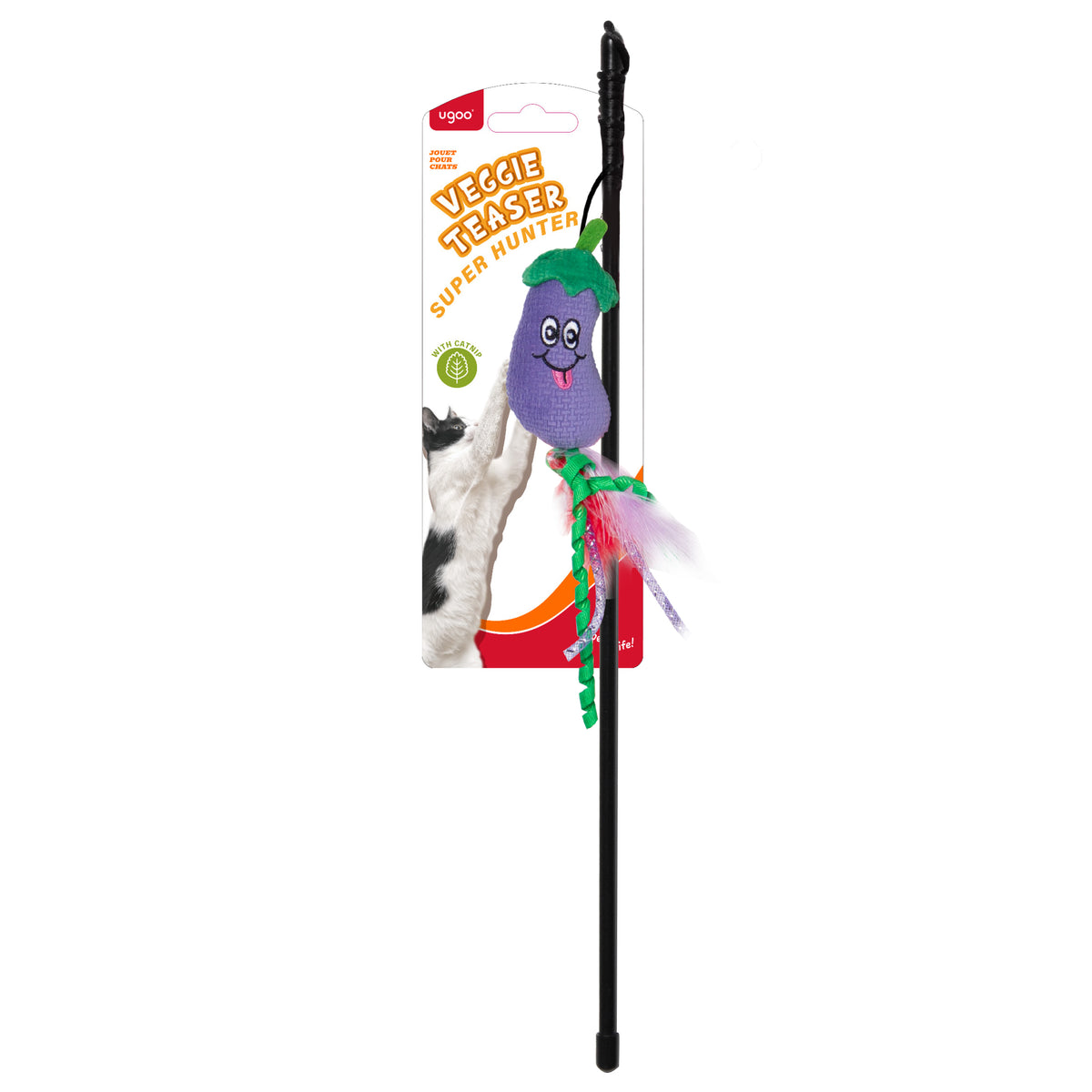 Cat Teaser Eggplant