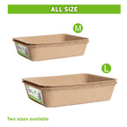 Disposable Litter Pan 2pk - Recycled Paper Pulp - M - Additional Image 1