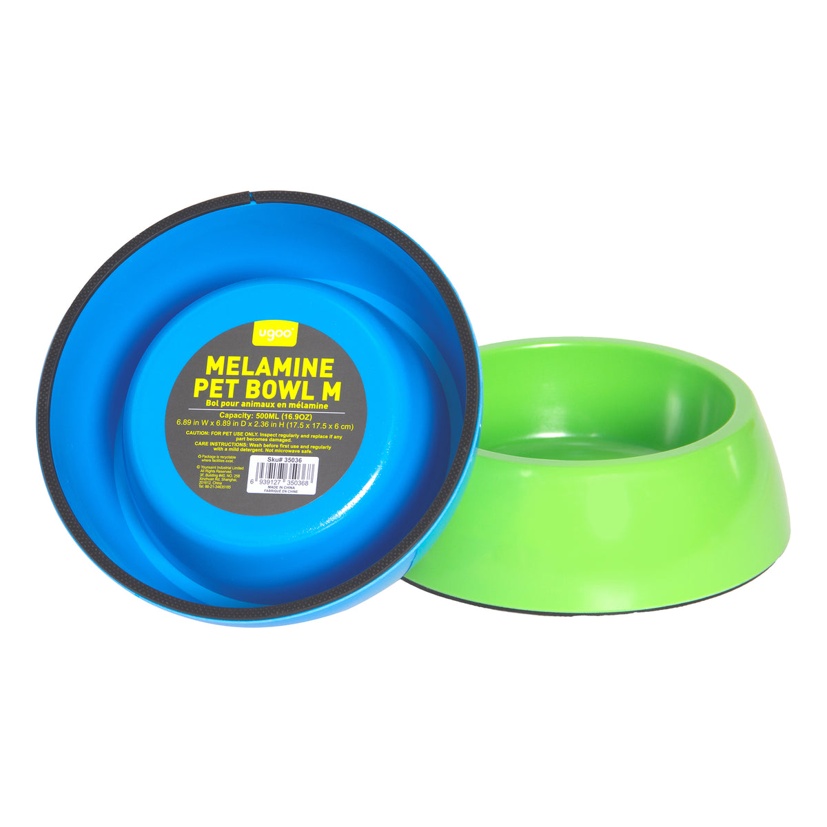 Melamine Pet Bowl - Assorted Colours - M (500ml) - Additional Image 1
