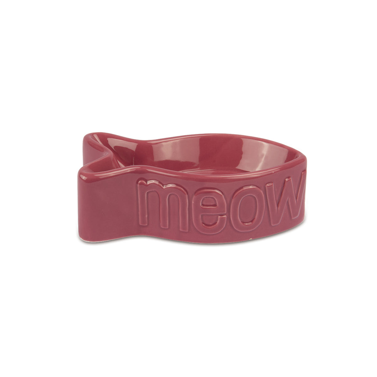 Fish Ceramic Cat Plate 210ml - Pink