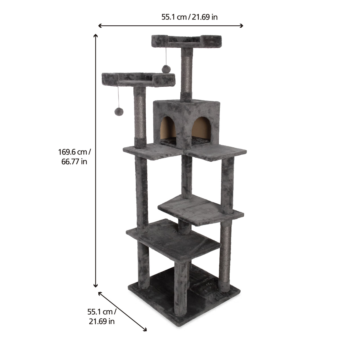 High Cat Tower - 169.6cm - Additional Image 1
