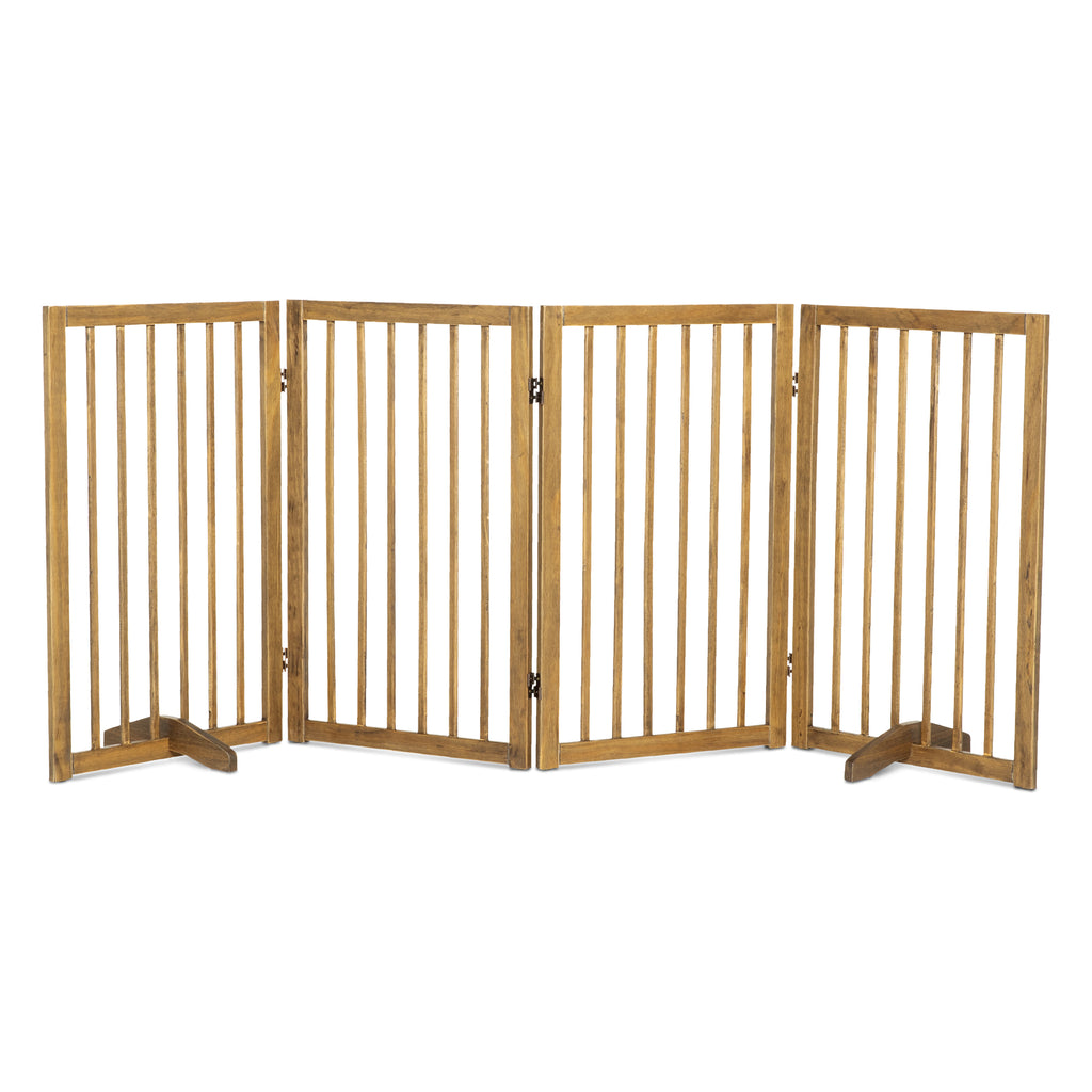 Foldable 4-Panel Gate