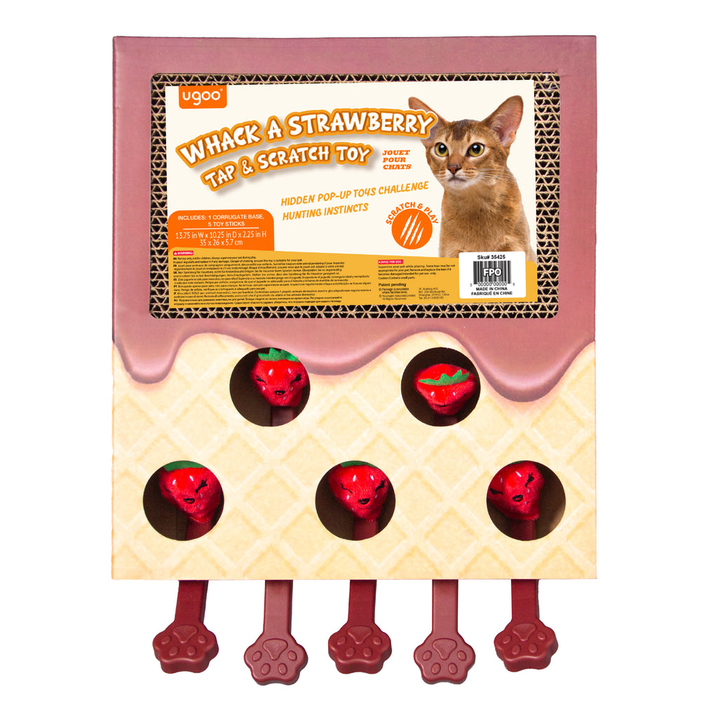 Whack-a-Strawberry Corrugate Scratcher