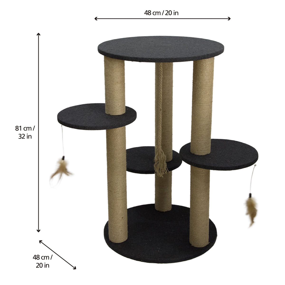 Medium Cat Tower - 81cm - Additional Image 1