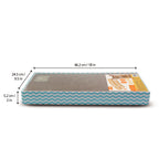 Corrugate Double Wide Scratcher (Blue/Pink Assorted) - Additional Image 1