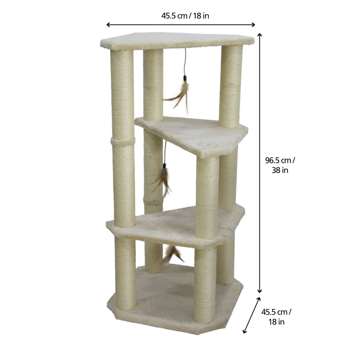 Medium Cat Tower - 96.5cm - Additional Image 1